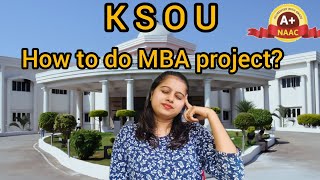 How to do KSOU MBA project ? KSOU Mysore || Distance education || KSOU MBA screenshot 4