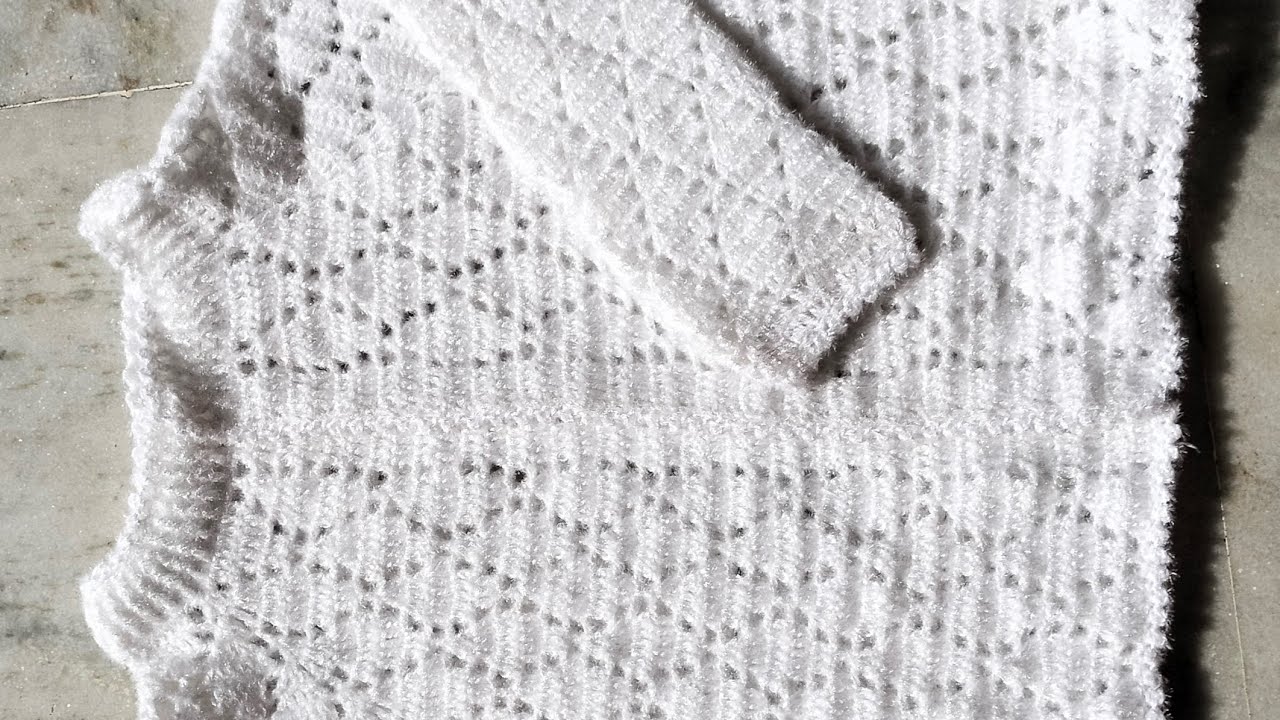 Красивая кофточка крючком для девочки, часть 2