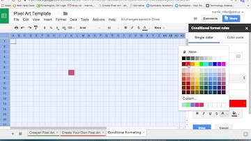 conditional formatting pixel art