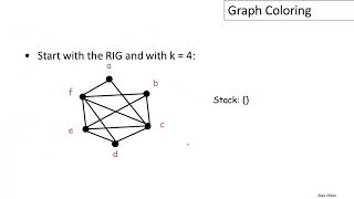 16-02: Graph Coloring Part 2 | Based on The Dragon Book