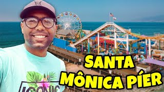 Fui No Pier De Santa Mônica Em Los Angeles Nos Estados Unidos