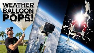 360 Fly travels to "Space" watch the helium balloon pop at 110,000 feet above the earth.