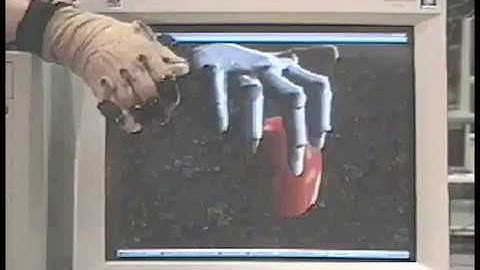 ArtDefo demo at SIGGRAPH 99: Real-time interaction with CyberGlove