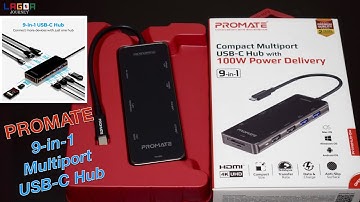 UNBOXING OF 9-in-1 COMPACT MULTIPORT USB-C HUB with 100w POWER DELIVERY.