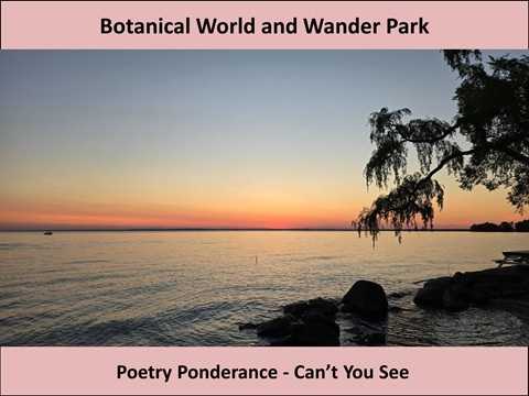 YouTube thumbnail for Can't You See — Poetry Ponderance