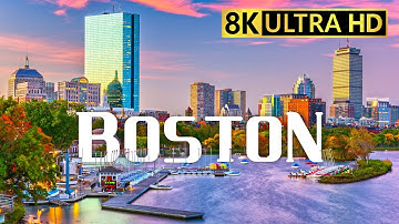 Boston, USA 8K Video Ultra HD 120fps - Capital in Massachusetts || 8K tv Test Video