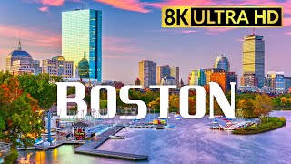 Boston, Usa 8K Video Ultra Hd 120Fps - Capital In Massachusetts 8K Tv Test Video