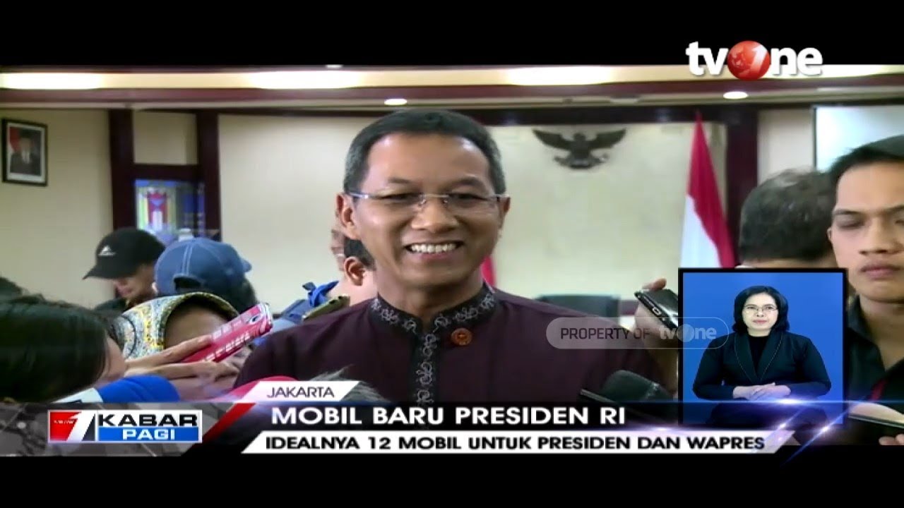 tv one live streaming free Soal Mobil Baru, Kepala Sekretariat Presiden: Idealnya 12 Mobil untuk Presiden dan Wapres