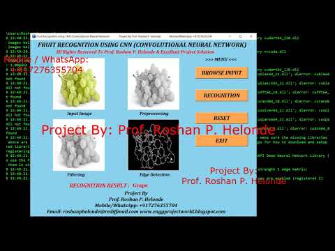 Fruit Recognition Using Python Opencv Tensorflow | Fruit Detection Using Deep Learning