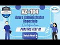 AZ-104 | Azure Administrator Associate | Practice Test 10 | Cloud Certification Exam with Kloudwizz