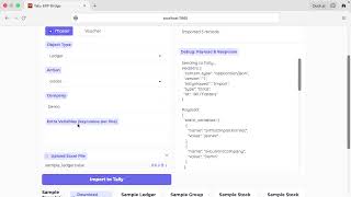 Gradio Sample App for Tallyprime-Importing Different Data from Excel(Ledger Example).