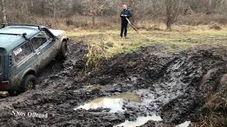 Два УАЗа Патриот и Пять НИВ катались на бездорожье. Разбили маршрут полностью.