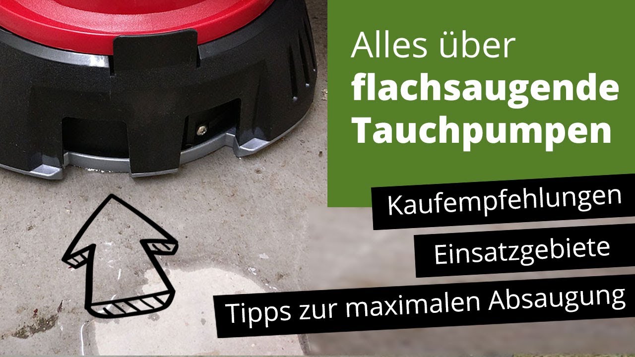 Alles über flachsaugende Tauchpumpen - Einsatzgebiete, Tipps bei der  Nutzung, Kaufempfehlungen 