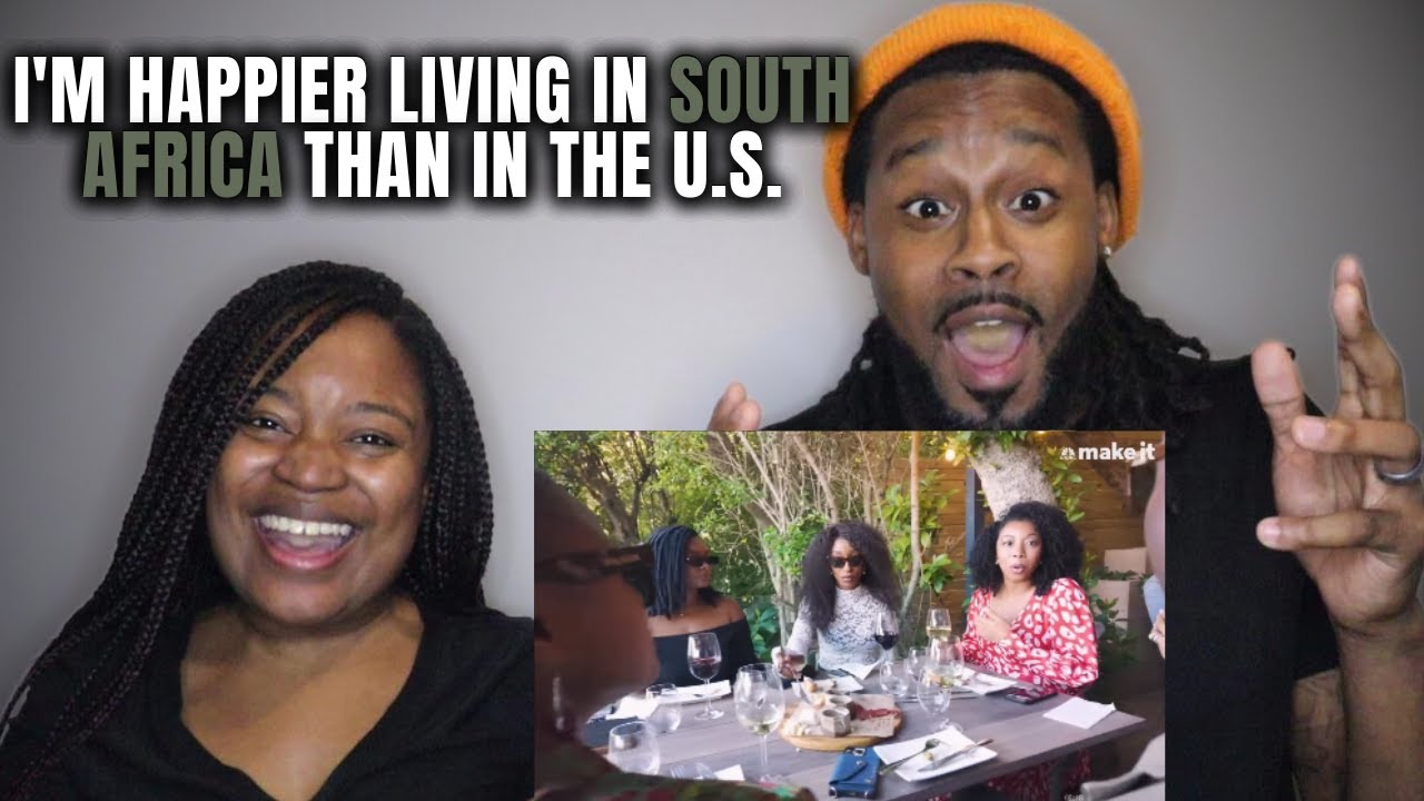 🇿🇦American Couple Reacts to AMERICANS LIVING ABROAD: Happier Living In South Africa Than In The U.S.