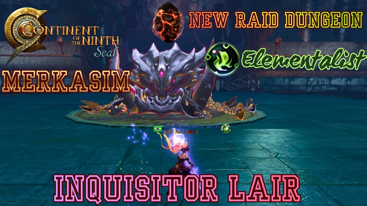 C9 Global ► Merkasim New Raid  Dungeon - Inquisitor Lair - Elementalist Gameplay 