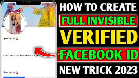 Full invisible Facebook id new trick 2023 | How to make invisible name on facebook 2023 | invisible