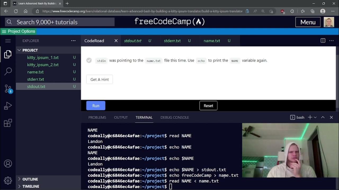 Learn advanced bash by building a kitty ipsum translator freecodecamp