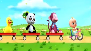 Monkey Elephant Animal Cartoon Ss Baby-Kids Baby Animal Song