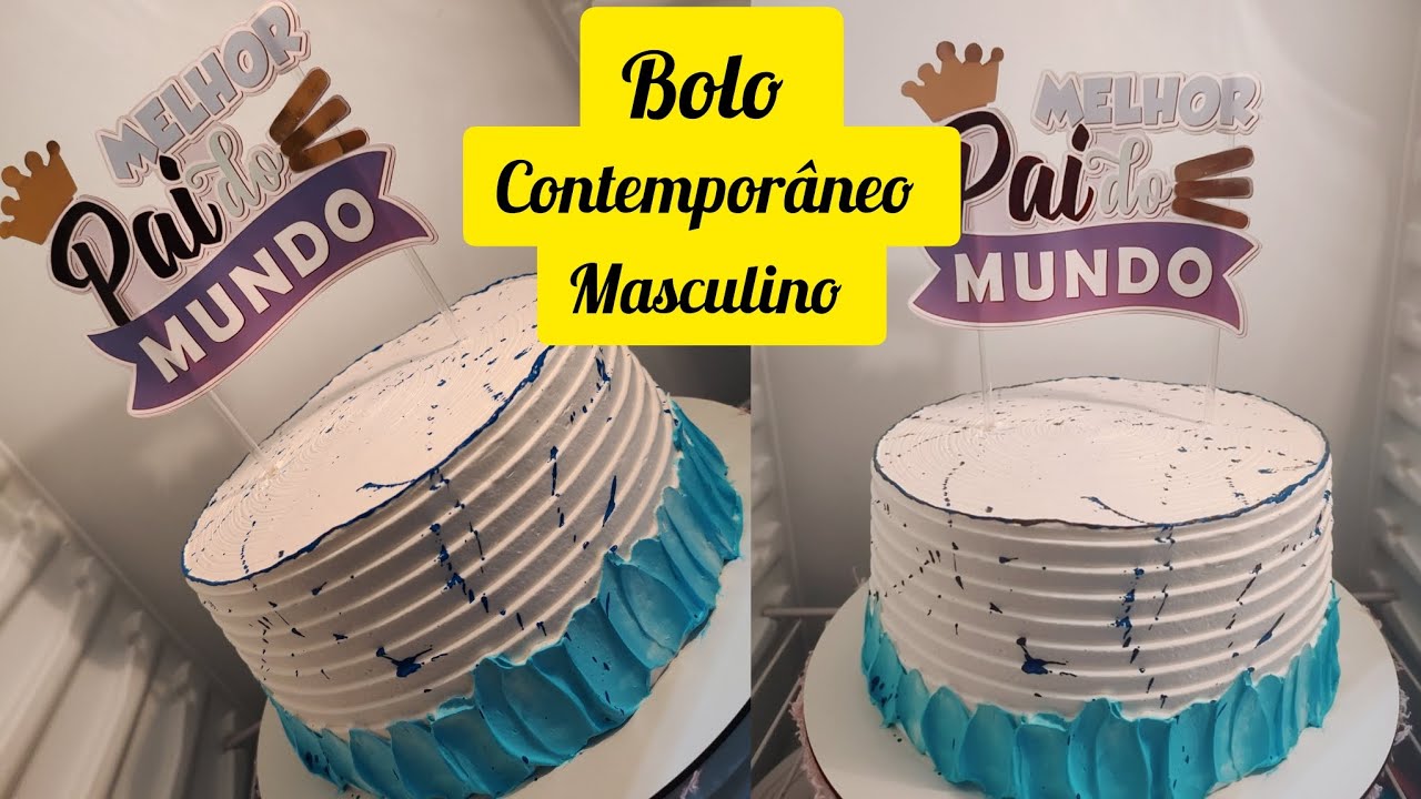 Bolo masculino adulto sem tema, bolo contemporaneo moderno