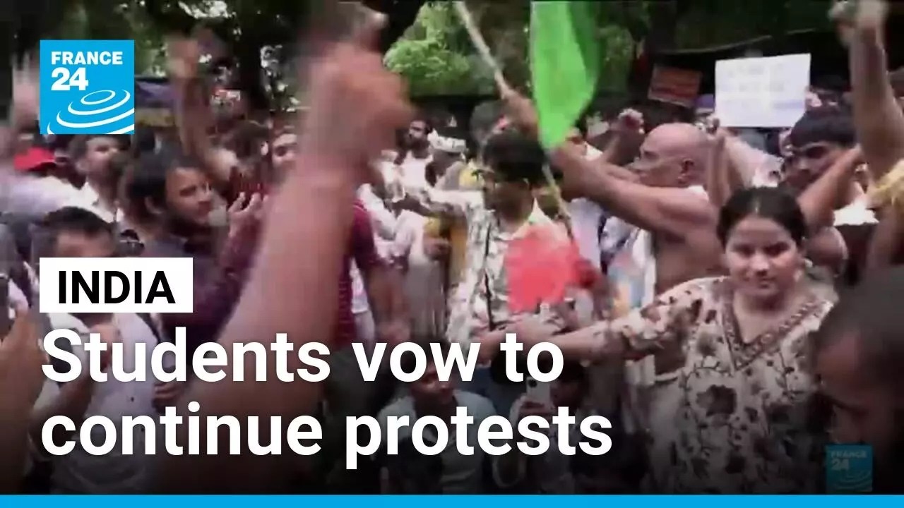 Indian students vow to continue 'cockroach movement' protests despite crackdown • FRANCE 24
