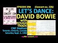 022b. (EP 29b) Let’s Dance: David Bowie &amp; Rough Trade, CNE Stadium, Toronto, Canada, Sept. 3, 1983