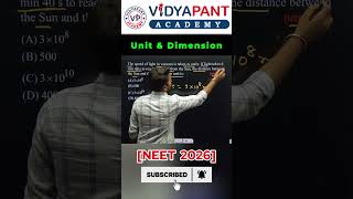 NEET Previous Year Question –Units and dimensions Pause the video and solve!