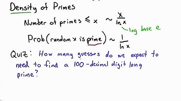 Density Of Primes - Applied Cryptography