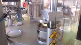 Joghurt Verpackungsmaschine - Jam packaging machine - Dairy packaging machine - Rotopack srl Milano