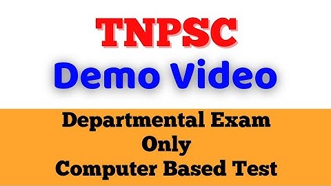 TNPSC | Departmental Exam | Computer Based Test in Tamil | CBT Explain | 2021 | How to Attend CBT