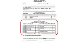 DFMS--7th Grade Registration Form Video