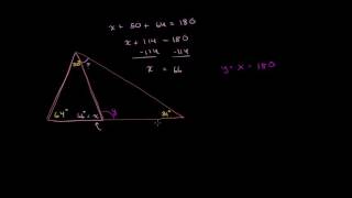 Triangle angle example 1