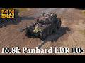 Panhard EBR 105 video in Ultra HD 4K🔝 16802 Damage upon detecting 🔝 World of Tanks ✔️ WoT Best Momen