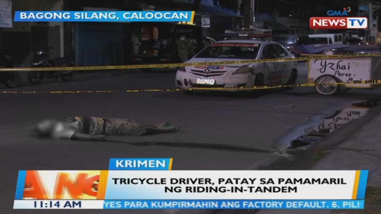 Tricycle driver, patay sa pamamaril ng ridingintandem BT YouTube