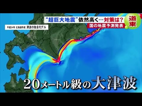 北海道東部の&quot;超巨大地震&quot;発生率40％―国公表 最大19.9メートルの津波襲来 白糠町がリアルに再現 (20/01/24 19:25)