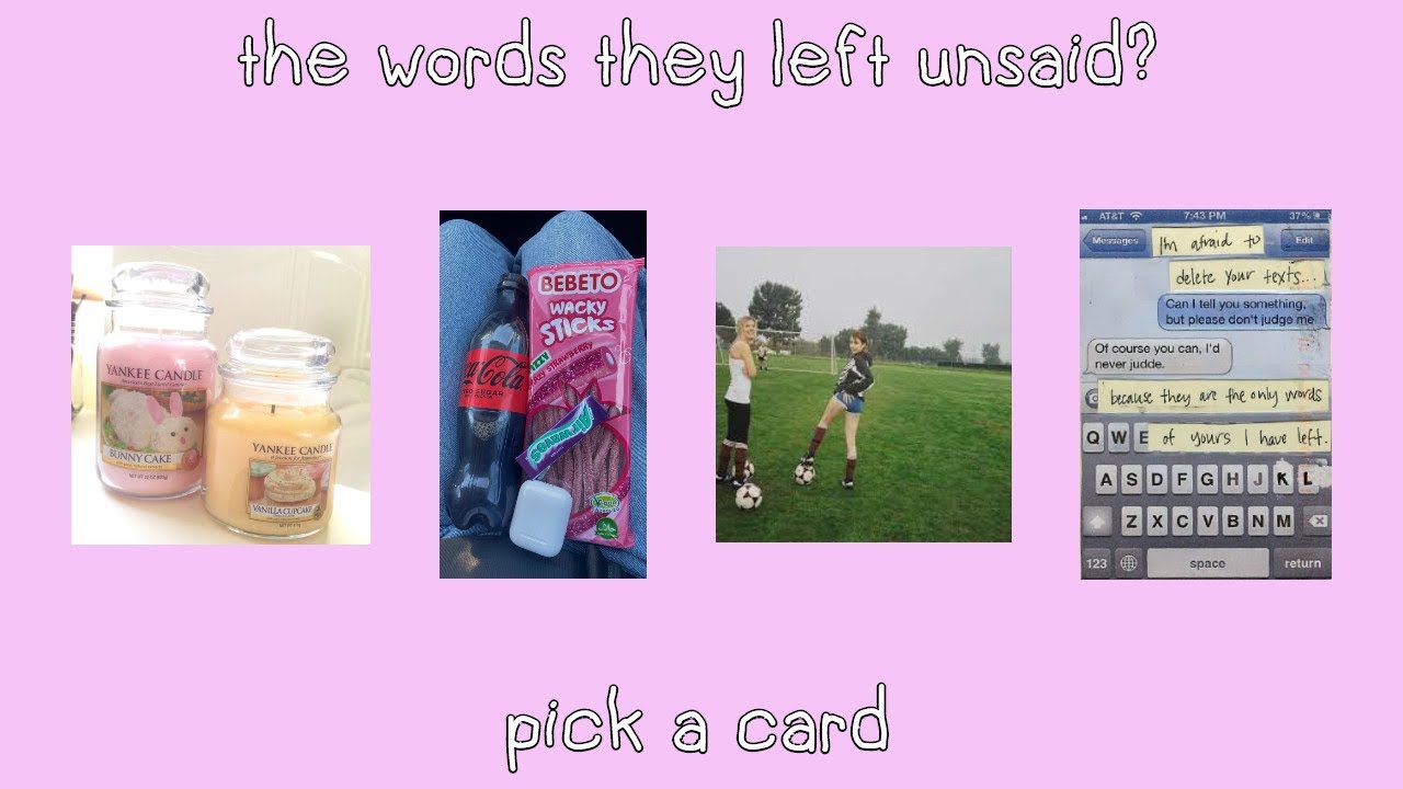 the words they left unsaid? ✨🌙 pick a card tarot reading