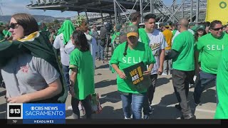 A's fans take part in "reverse boycott" at Tuesday's game
