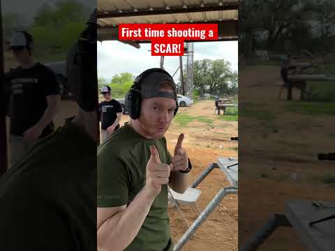 First time shooting a SCAR! #shorts