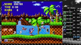 Sonic The Hedgehog Speed Run 13:54 Glitchless