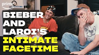 Bieber & Laroi's Funny FaceTime | Kids Are Growing Up: A Story About A Kid Named Laroi | Prime Video Resimi