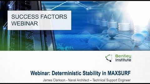 Deterministic Stability in MAXSURF