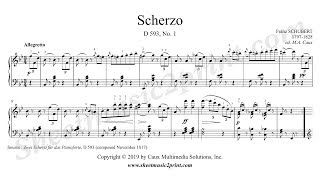 Schubert : Scherzo D 593, No. 1