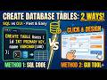 Create a Table in Database in 2 Easy Ways | SQL Query + phpMyAdmin Tutorial