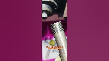 Three-axis stainless steel tube thread rolling#thread#threadrollingmachine#knurlingmachine #threadro