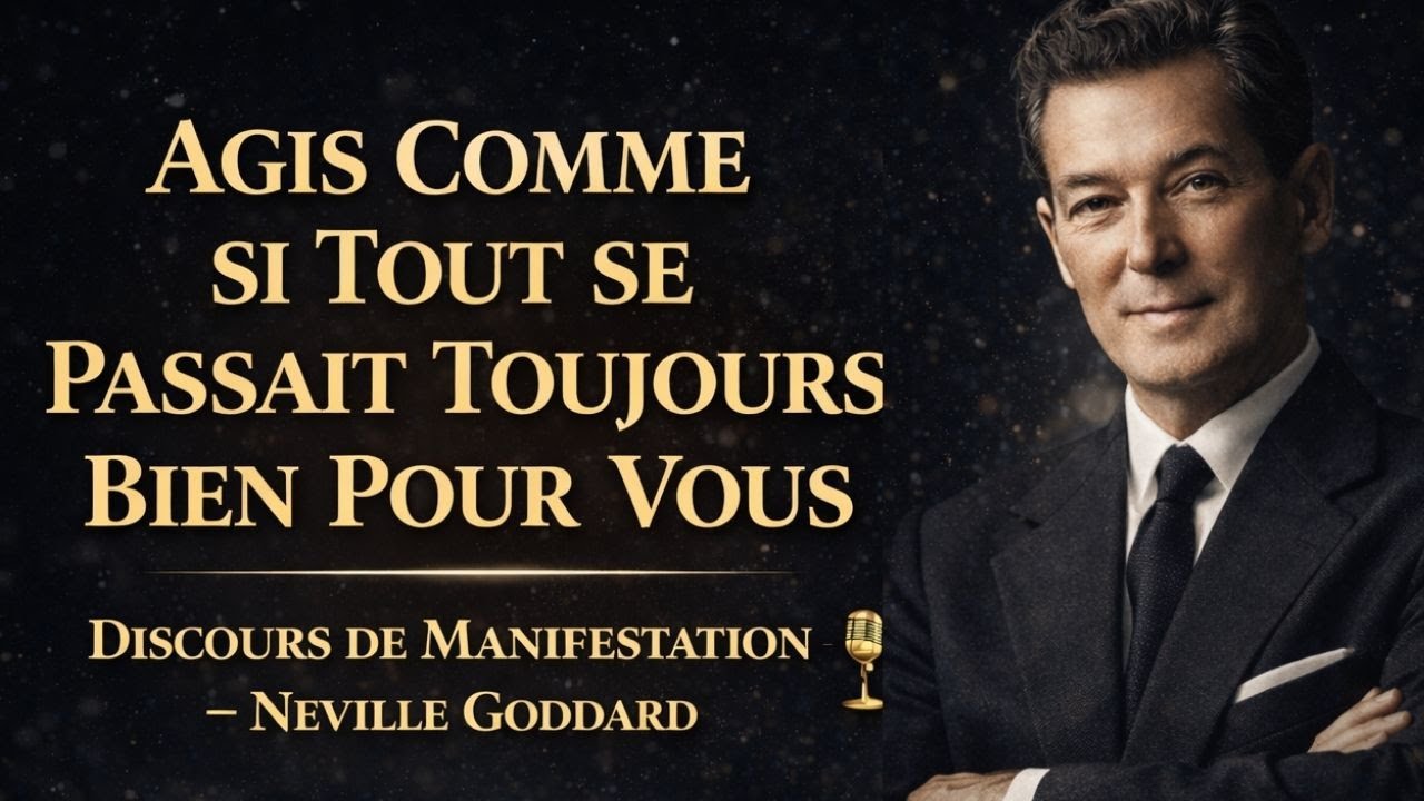 AGIS COMME SI TOUT SE PASSAIT TOUJOURS BIEN POUR TOI  DISCOURS DE MANIFESTATION – NEVILLE GODDARD