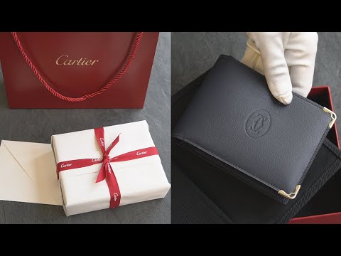 WALLET Must de CARTIER Blue GOLD // 6-credit card wallet