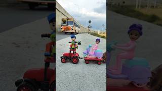 Remote Control Scooty Girl And Monkey Scooter Unboxing And Testing Short ||