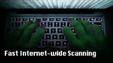 Fast Internet wide Scanning and its Security Applications