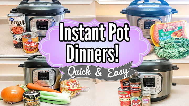 4 MUST-TRY INSTANT POT RECIPES | Easy & Fast Dinners | Julia Pacheco