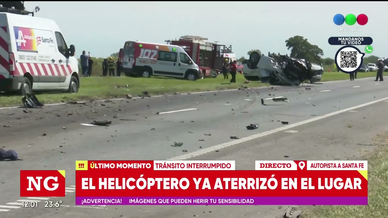 Siniestro vial fatal en la Autopista a Santa Fe: fallecieron dos personas | TELEFE ROSARIO