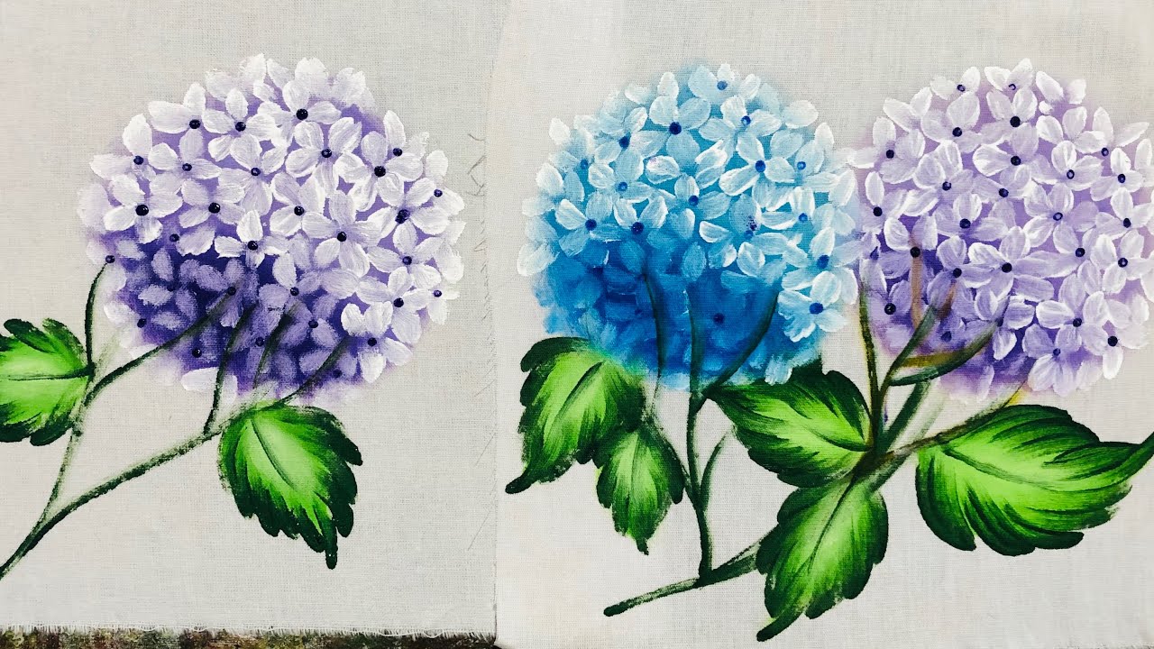 como pintar hortênsias facilmente